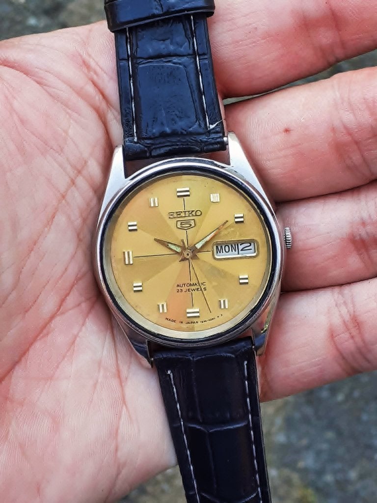 Vintage Seiko 5 6309-8930 1984, Sieraden, Tassen en Uiterlijk, Horloges | Heren, Ophalen of Verzenden, Gebruikt, Staal, Seiko