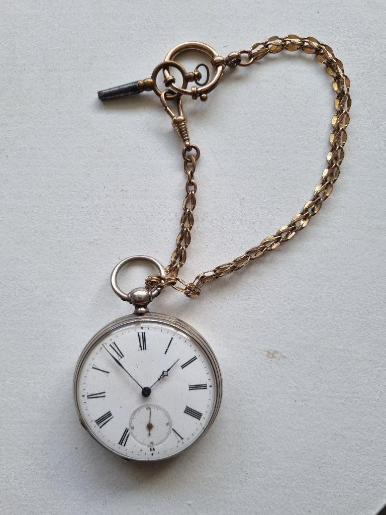 4 rubis zakhorloge, Ophalen of Verzenden, Staal, Overige merken