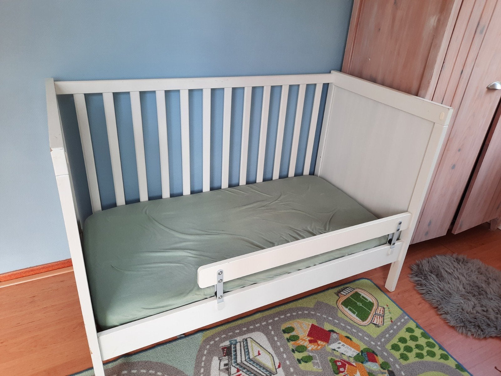 2x IKEA Sundvik Ledikant - Wit, Ophalen, Gebruikt, Ledikant