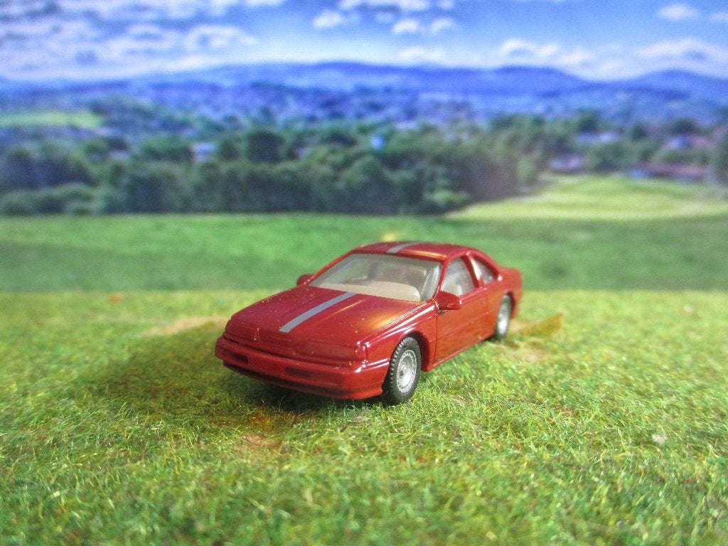 Ford Thunderbird - Herpa USA donkerrood met striping, Ophalen of Verzenden, Nieuw, Bus of Vrachtwagen, Herpa