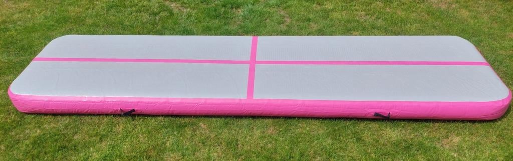 Roze Airtrack 4 meter - Turnen en Gymnastiek, Ophalen, Zo goed als nieuw, Roze, Materiaal