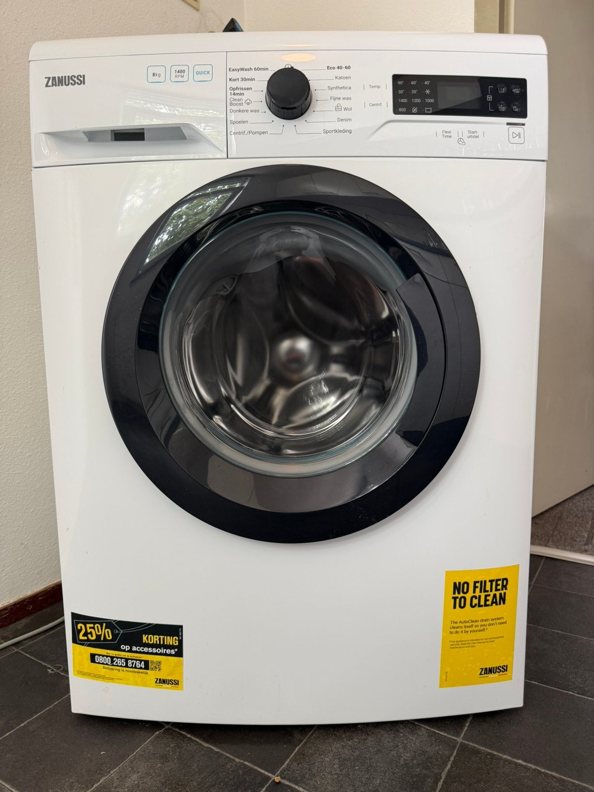 Zanussi 8KG – 1400 touren/ NIEUWSTAAT, van €600 nu voor €200, Witgoed en Apparatuur, 1200 tot 1600 toeren, 8 tot 10 kg, Energieklasse A of zuiniger