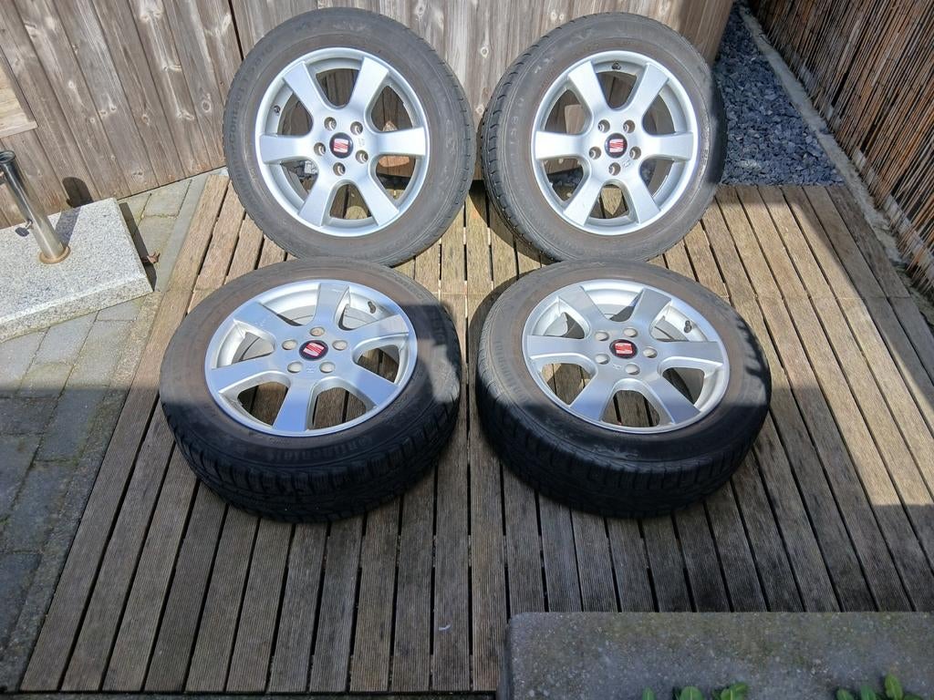 Winterbanden set met velgen - Continental TS810, Ophalen, Gebruikt
