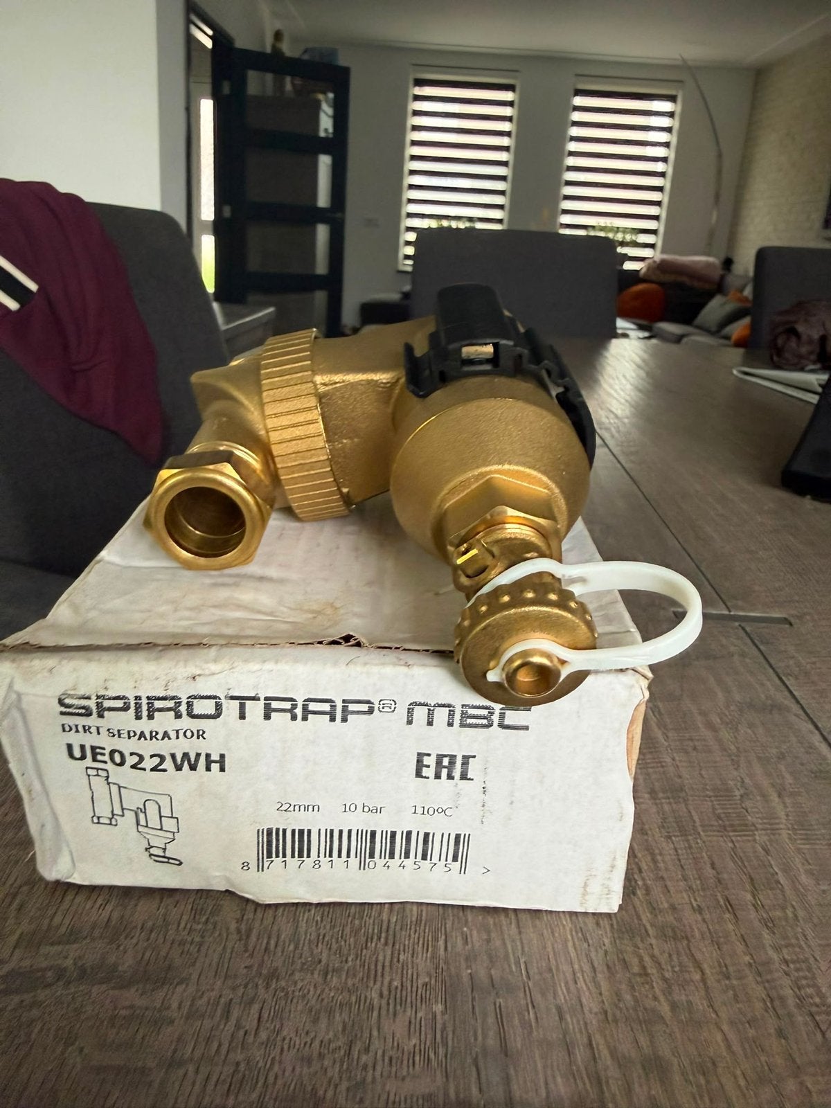 Spirotrap vuilafscheider UE022WH 22mm, Doe-het-zelf en Verbouw, Ophalen of Verzenden, Nieuw, Koper, Overige typen