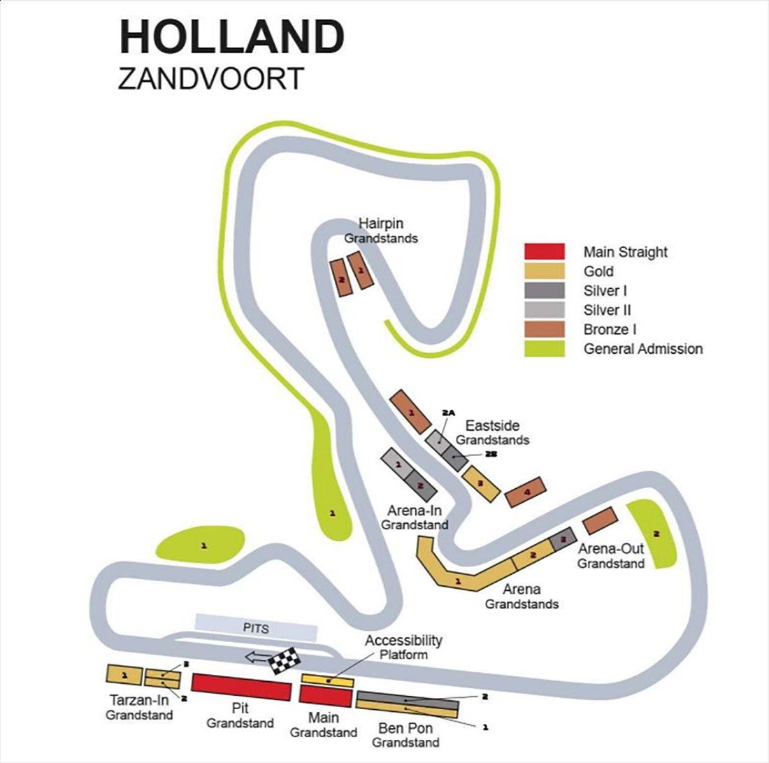 Twee f1 weekendtickets zandvoort dutchgp Grandstand 1, Tickets en Kaartjes, Twee personen