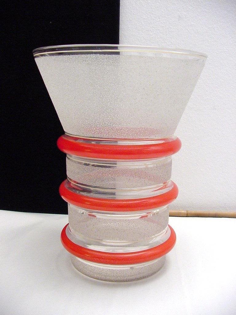 art deco vaas Booms glas, Antiek en Kunst, Ophalen of Verzenden