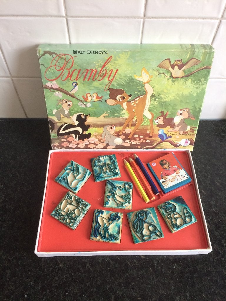 Vintage Bamby - Bambi stempeldoos - compleet!, Ophalen of Verzenden, Gebruikt, Houten stempel