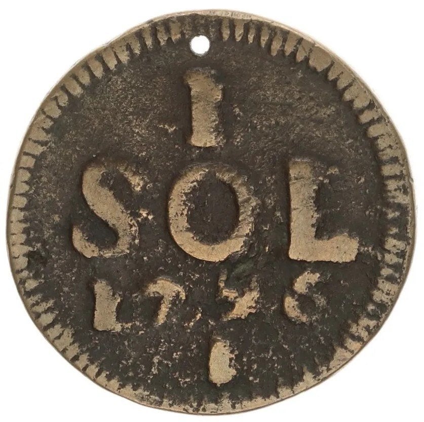 Oostenrijkse Nederlanden - Frans II- 1 Sol 1795, Verzenden