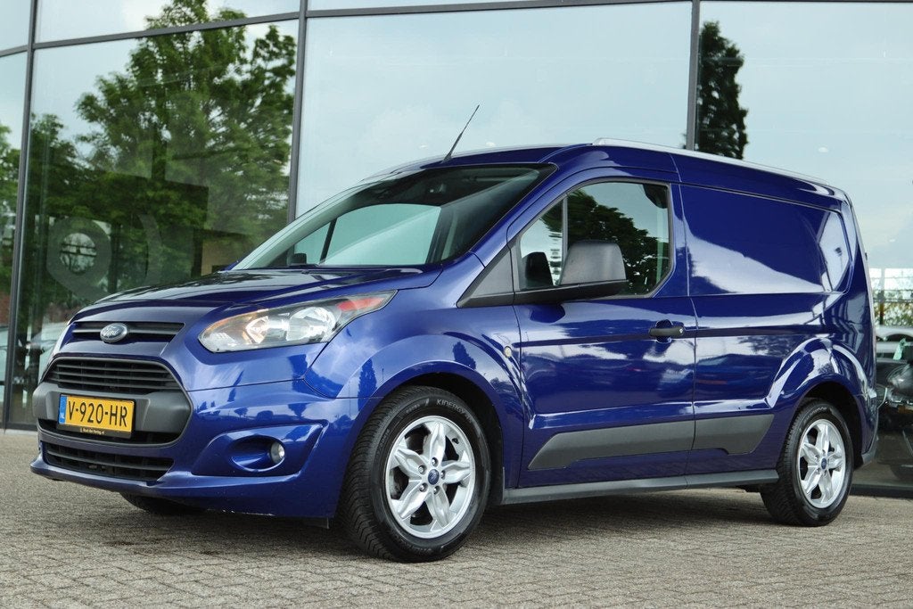 FORD TRANSIT CONNECT 1.5 TDCI L1 TREND 3-ZITS AUT. | CAMERA, Auto's, Gebruikt, Euro 6, 4 cilinders, Blauw