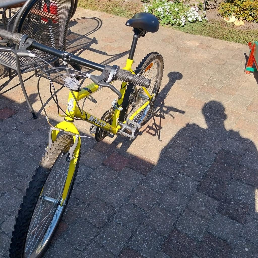 Rally MTB met 21 versnellingen - Gele mountainbike, Fietsen en Brommers, Ophalen, Gebruikt, Overige merken