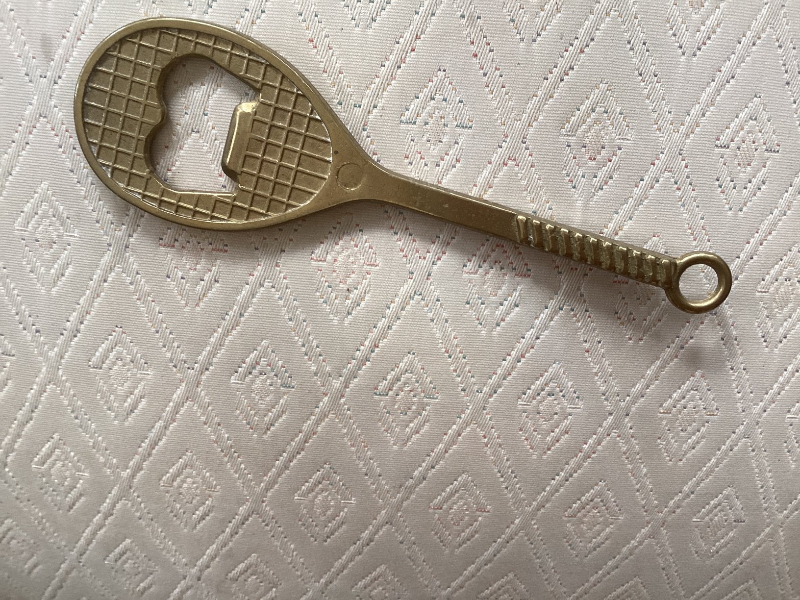 Tennisracket koper flessenopener, Antiek en Kunst, Ophalen of Verzenden