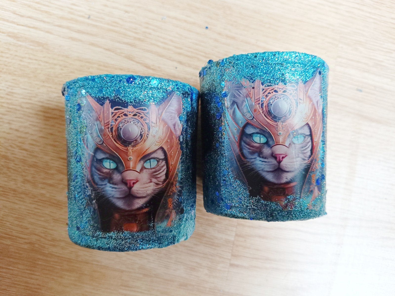 Cat Steampunk - Theelichtjes, Ophalen of Verzenden, Rechthoekig
