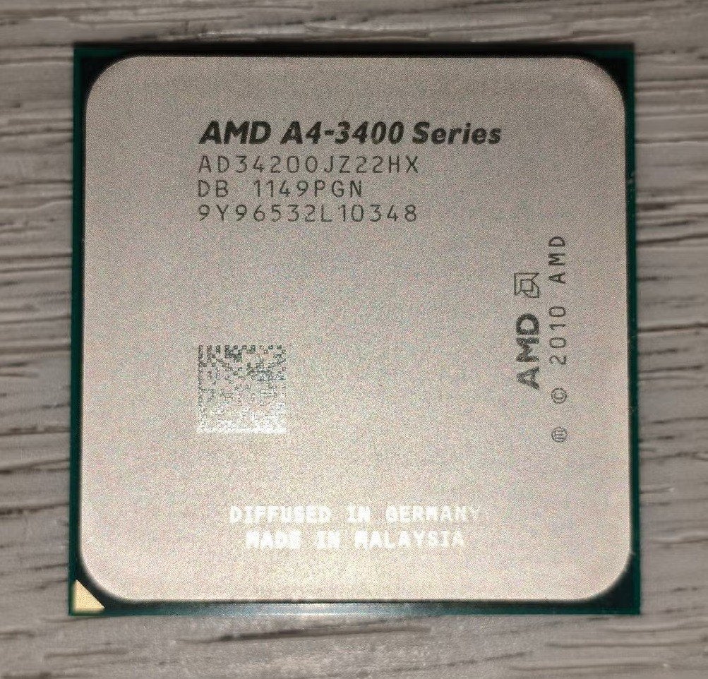 AMD A4-3400 CPU Processor, Gebruikt, 4-core, Ophalen of Verzenden, AMD Athlon