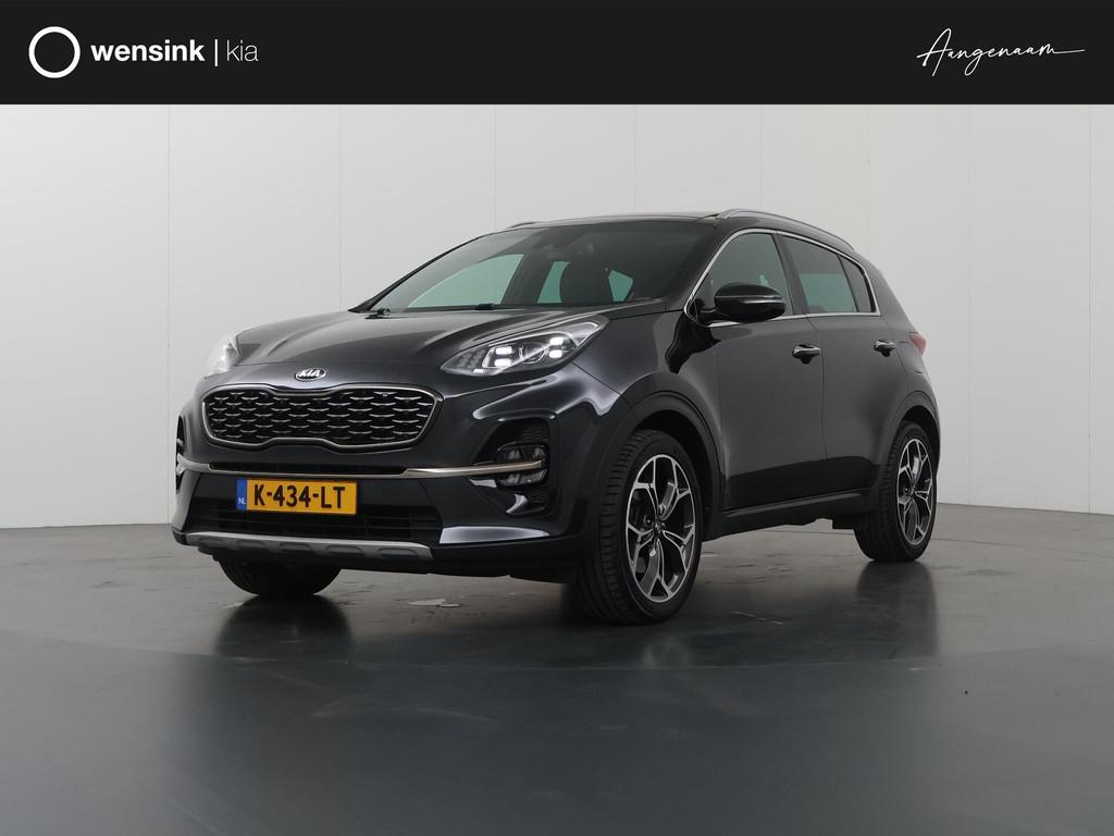 Kia Sportage 1.6 T-GDI GT-Line | Panoramadak | Navigatie | P, Auto's, Kia, 4 cilinders, Zwart, 1600 kg, 177 pk