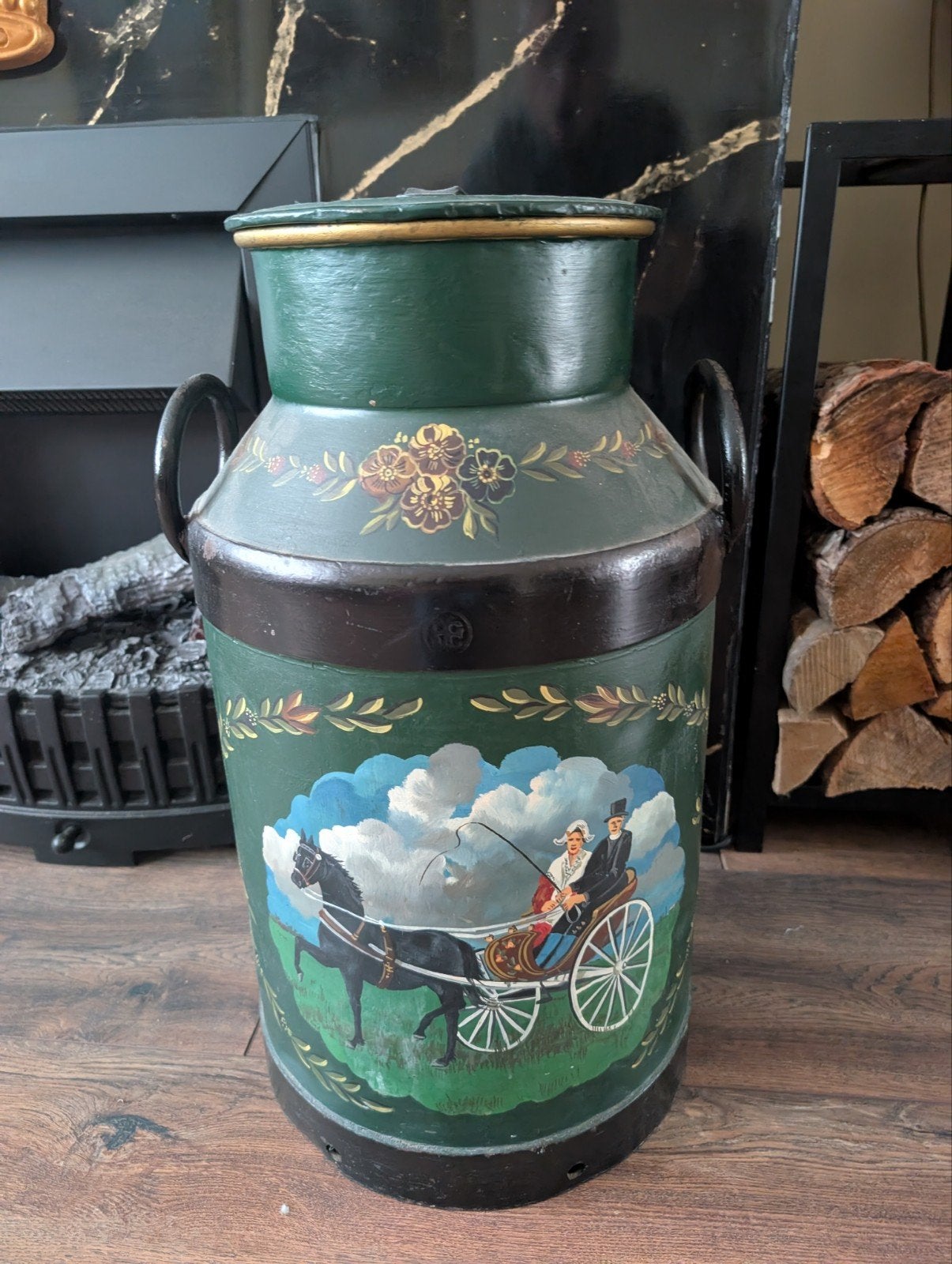 Prachtige Handbeschilderde Melkbus - Uniek Decoratiestuk, Ophalen