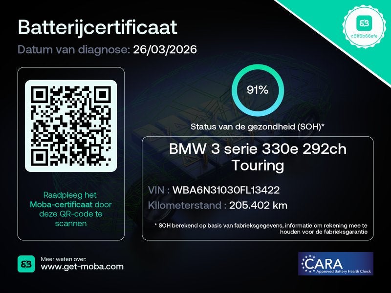 BMW 3 Serie Touring 330e M Sport Shadowline Aut- Panoramadak, Automaat, 1998 cc, Achterwielaandrijving, Gebruikt
