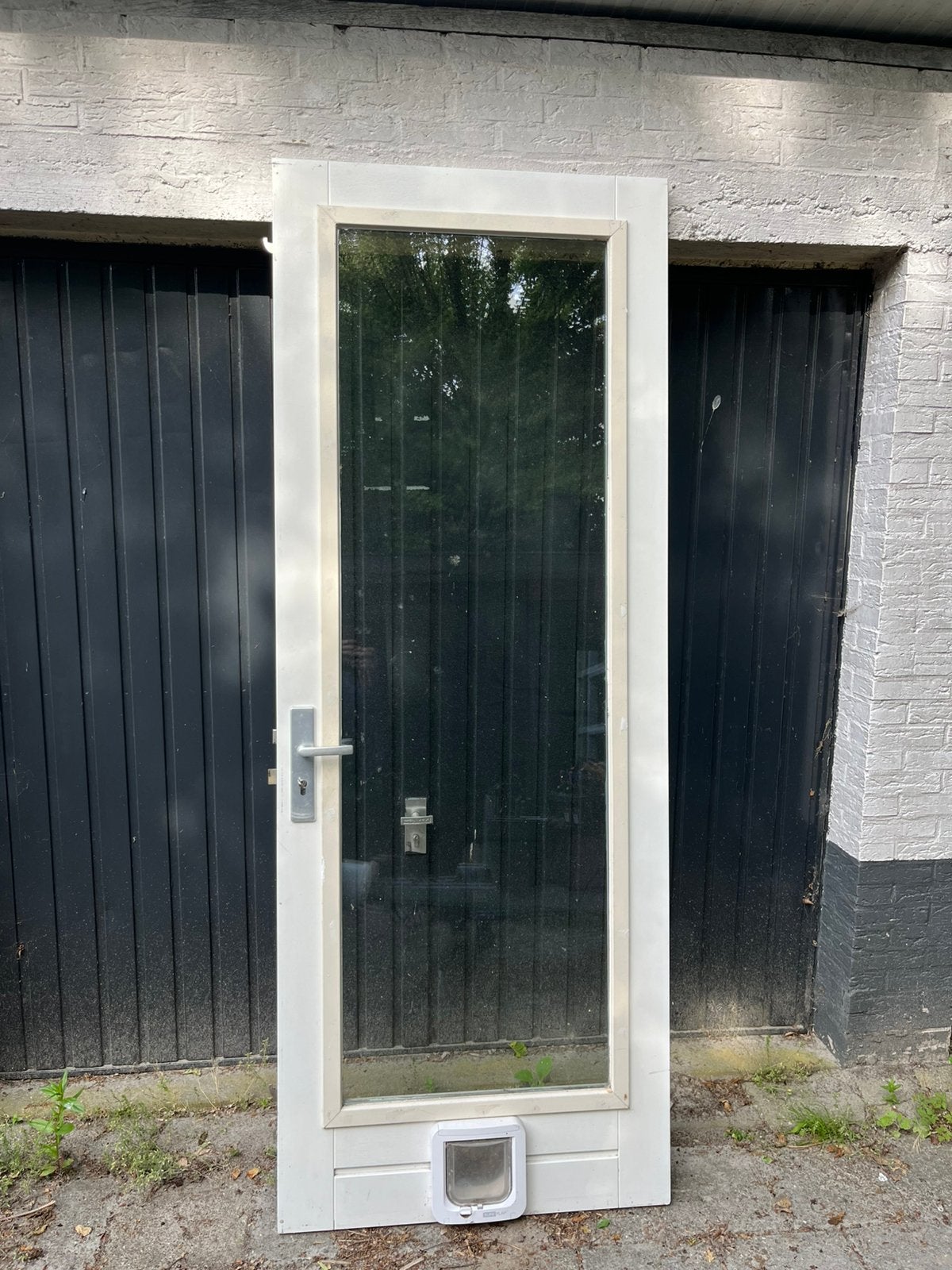 Te koop buitendeur met 3 puntsluiting 233cm hoog 88 cm breed, 75 tot 150 cm, Gebruikt, Overige typen, Ophalen of Verzenden