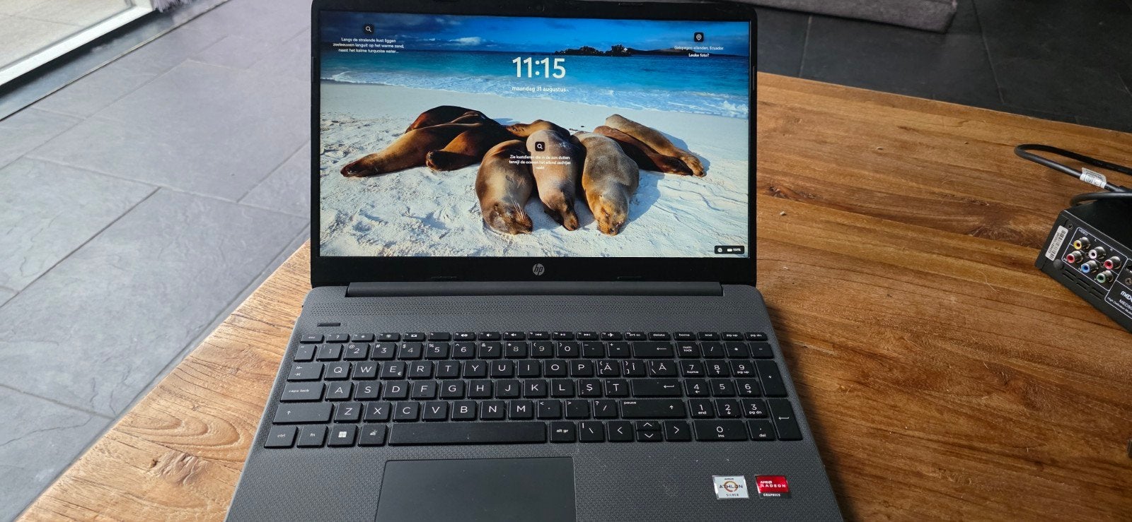 HP 15s-eq1001 Laptop - AMD Athlon Silver, 8GB RAM, AMD Athlon Silver 3050U, Gebruikt, Met videokaart, 2 tot 3 Ghz