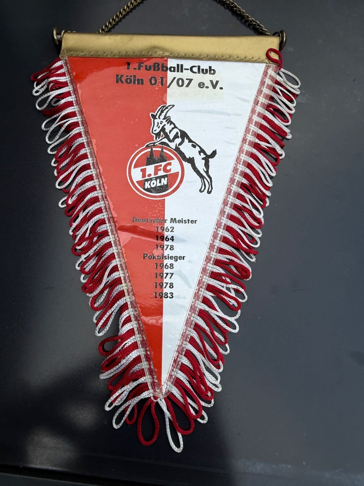 Vintage 1. FC Köln Vaantje - Deutscher Meister & Pokalsieger, Ophalen of Verzenden, Gebruikt, Buitenlandse clubs, Vaantje of Sjaal