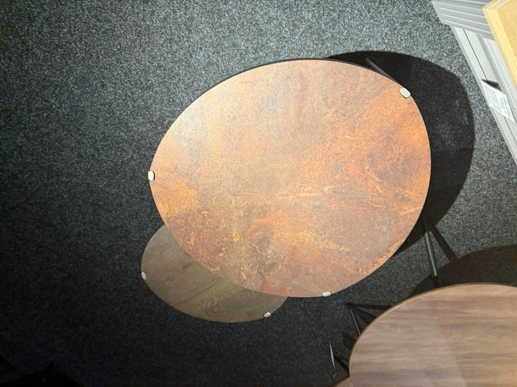 Salontafel Set Luna HPL + Eiken, Ophalen, Hertogensingel 97 Oss, 50 tot 100 cm, Rond