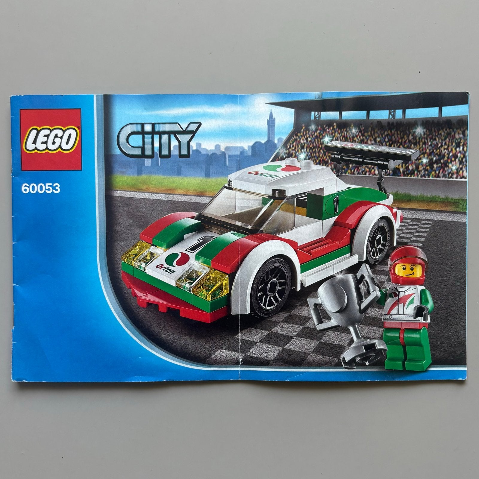 Lego City 60053 Raceauto octan 100% compleet, Lego, Ophalen of Verzenden, Compleet, Complete set