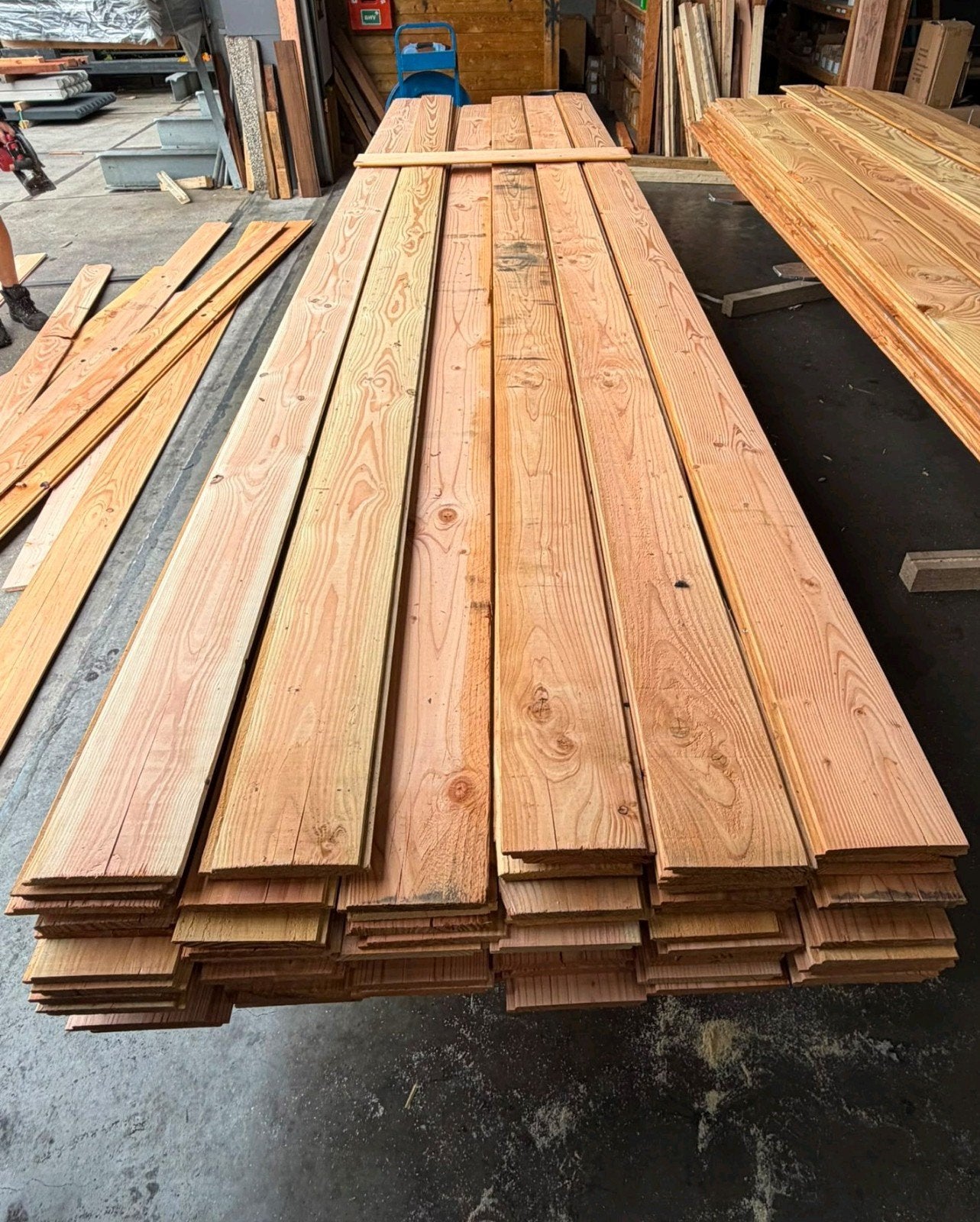 Douglas Sponningplanken Halfhouts 18x195mm - 500cm, Ophalen, Nieuw, 250 cm of meer, Planken