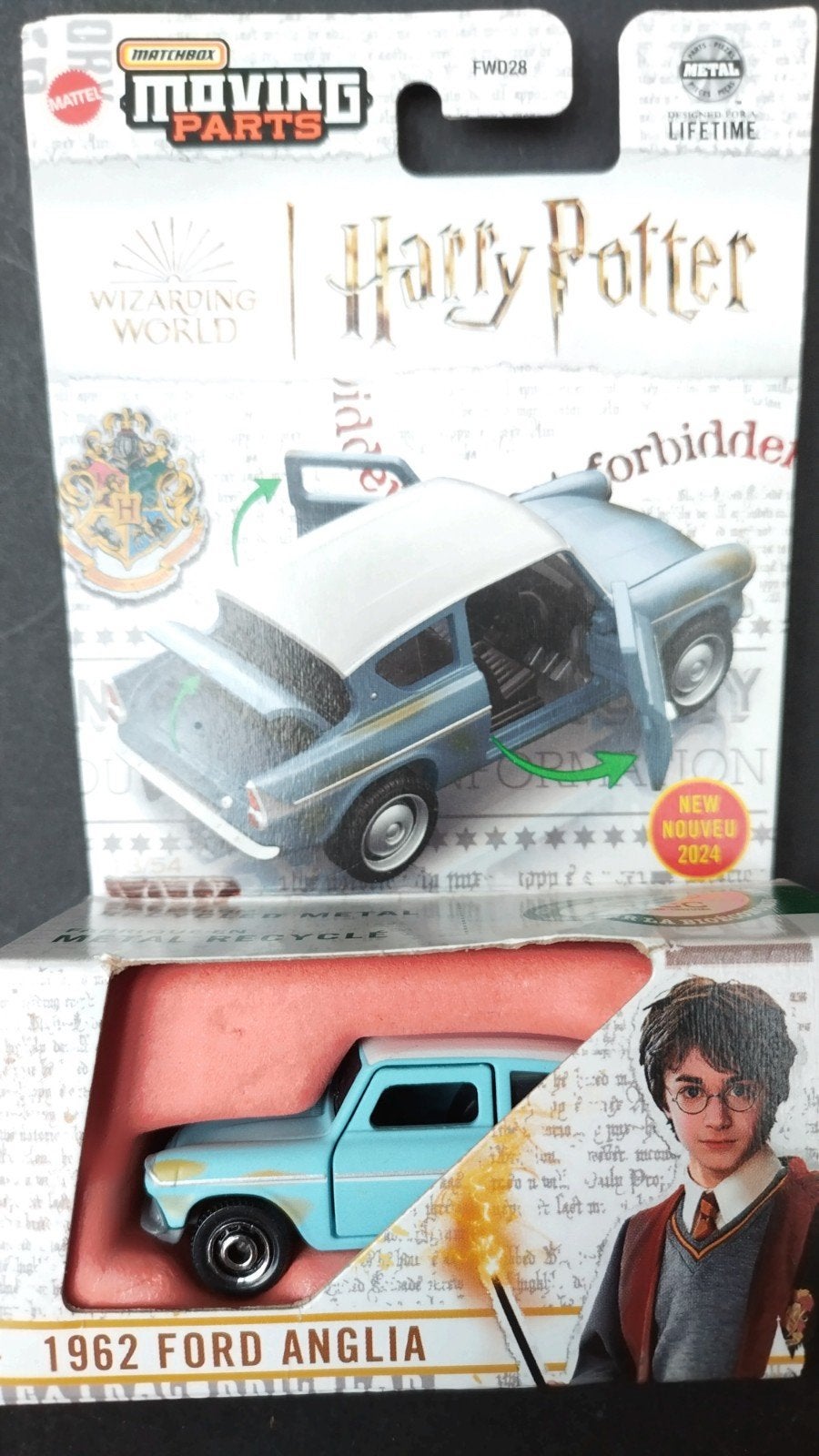 Ford Anglia Harry Potter 1:64 Matchbox Moving Parts Pol, Auto, Verzenden, Nieuw, M