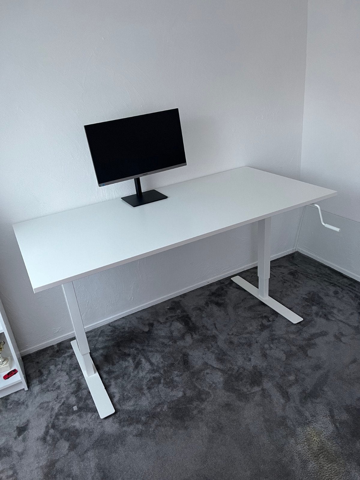 Ikea Trotten Wit Zit-sta Bureau 160x80, Zit-sta bureau, Scandinavisch, In hoogte verstelbaar, Ophalen of Verzenden