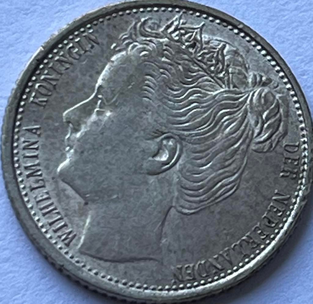 Zilveren dubbeltje 1903 topkwaliteit!, Zilver, Ophalen of Verzenden, 10 cent, Koningin Wilhelmina