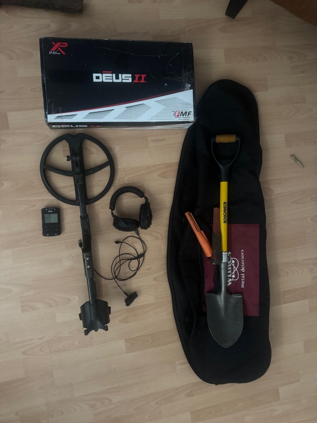 XP Deus II Metaaldetector met accessoires, Hobby en Vrije tijd, Metaaldetectors, Gebruikt, Meer dan 30 cm, Ophalen of Verzenden