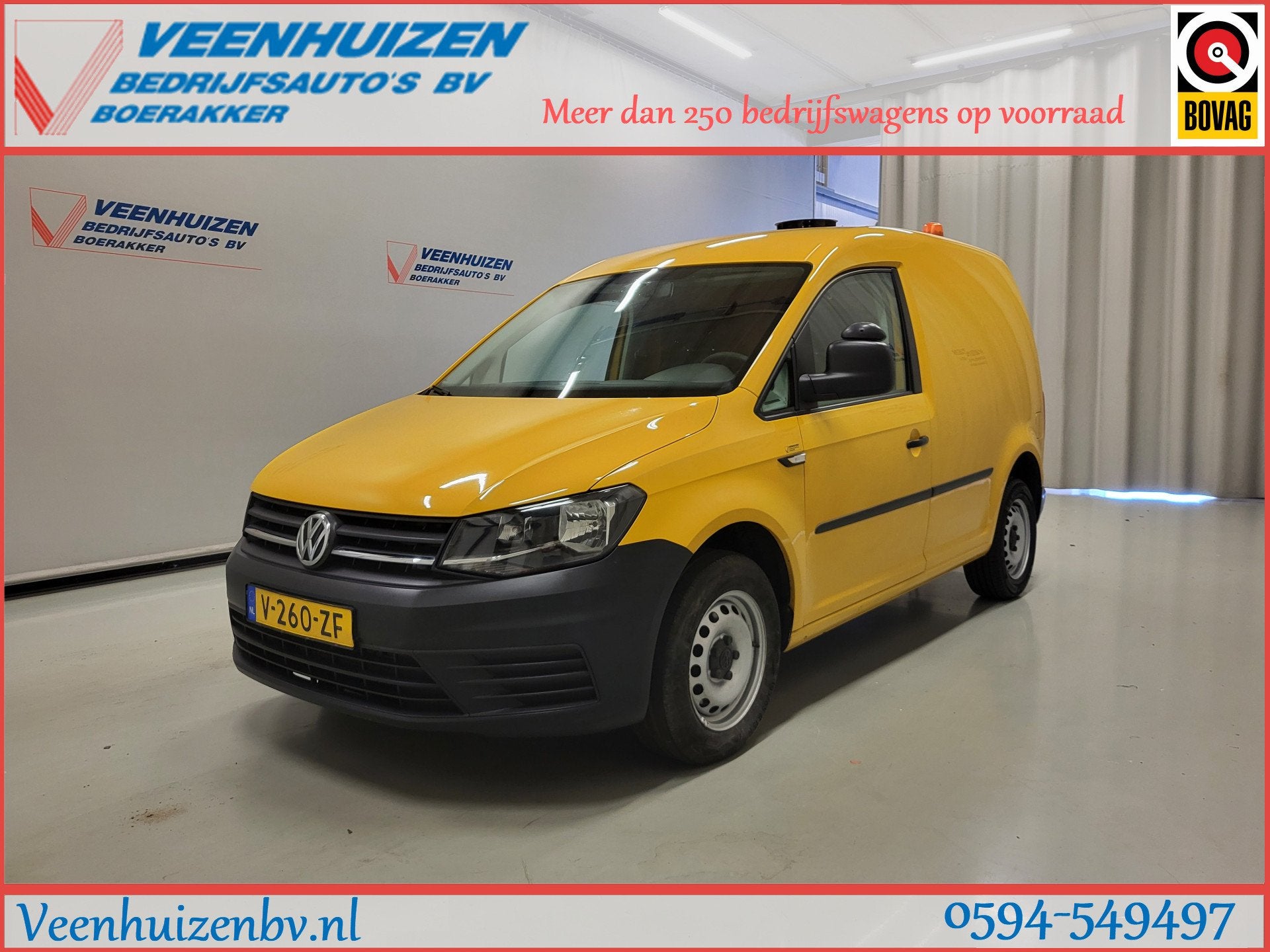 Volkswagen Caddy 2.0TDI Trekhaak Euro 6! (bj 2019), 4 cilinders, Volkswagen, Bedrijf, 2 stoelen