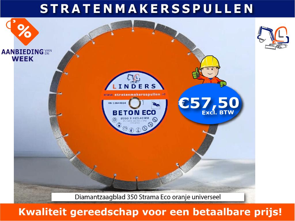 Diamantzaagblad 350 Strama Eco oranje universeel, Tuin en Terras, Hand-tuingereedschap, Nieuw, Ophalen of Verzenden
