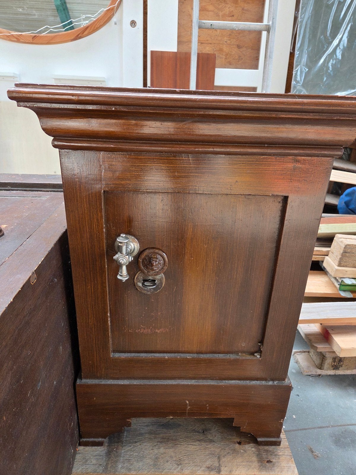 Schitterende antieke kluis/ brandkast, Antiek en Kunst, Ophalen