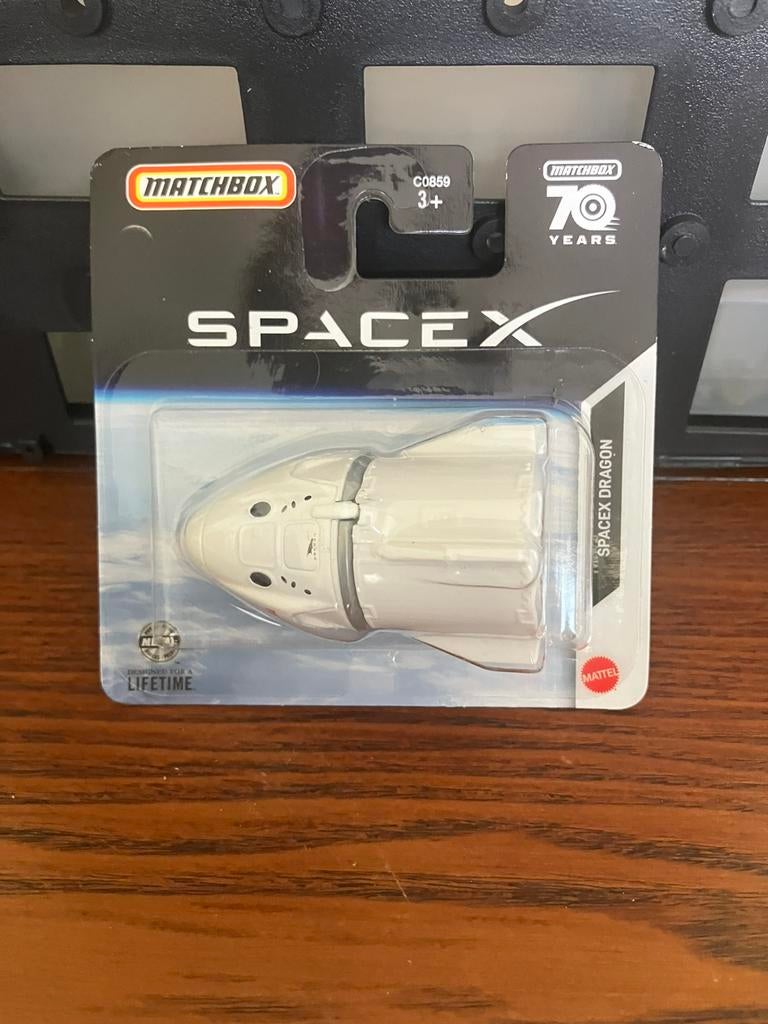 Matchbox Spacex dragon 70 years Matchbox, Kinderen en Baby's, Speelgoed | Speelgoedvoertuigen, Ophalen of Verzenden, Nieuw