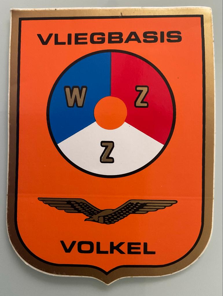 Vintage Vliegbasis Volkel Sticker - Zeldzaam Verzamelobject, Verzenden