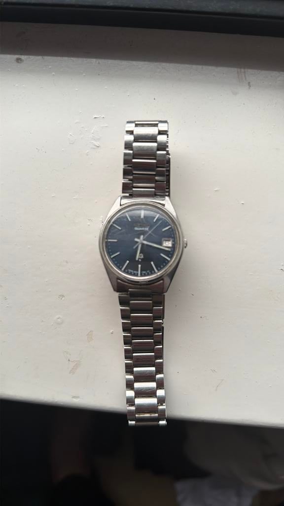 Seiko 8222-7000 80s horloge, Sieraden, Tassen en Uiterlijk, Horloges | Dames, Gebruikt, Staal, Polshorloge, Ophalen of Verzenden
