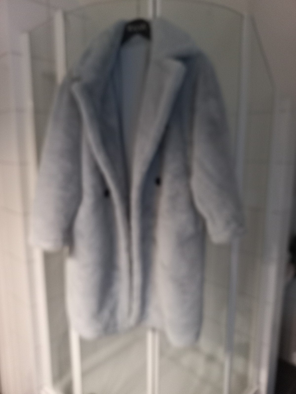 winterjas, Verzenden, Zo goed als nieuw, Maat 42/44 (L), Blauw