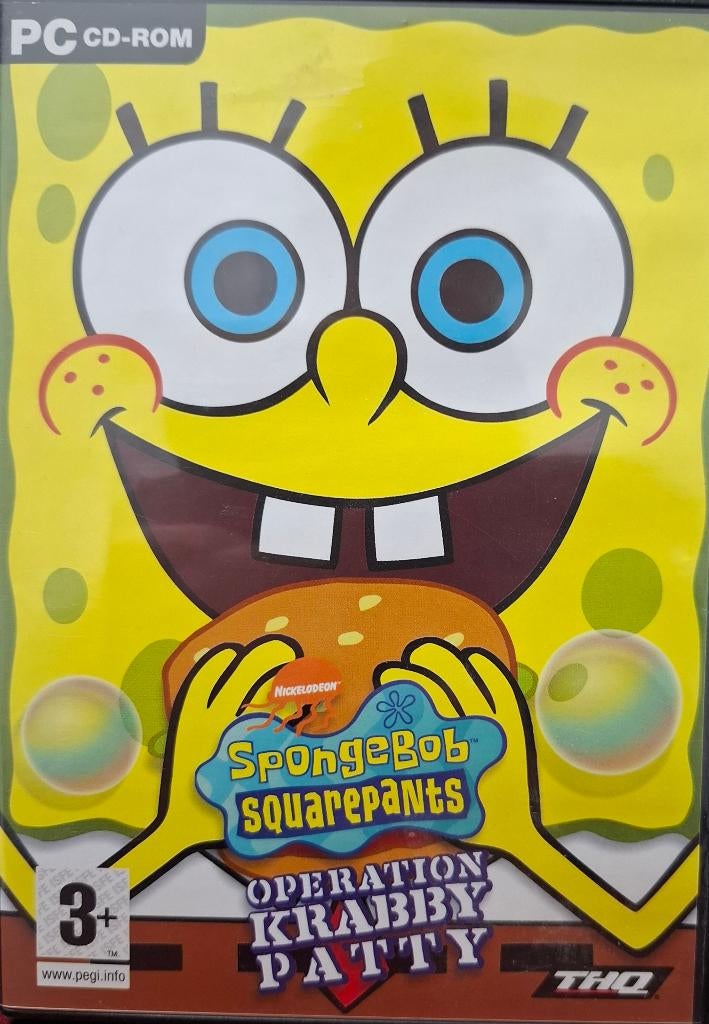 PC CDROM Spongebob Squarepants Operation Krabby Patty ZGAN, Puzzel en Educatief, Verzenden, 1 speler, Zo goed als nieuw