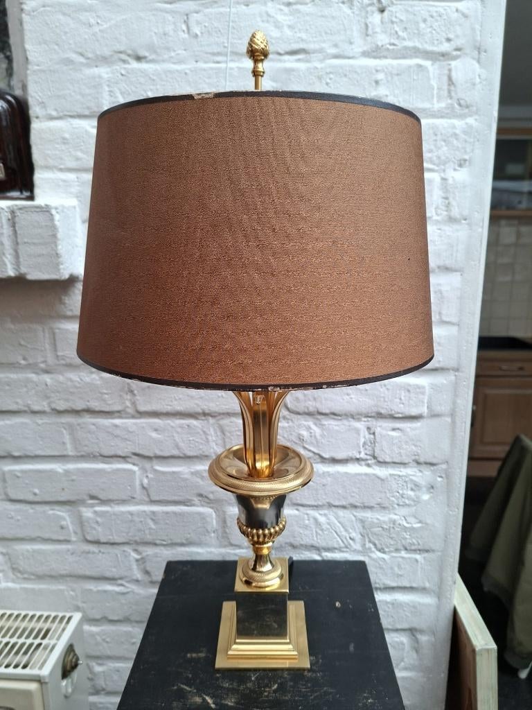 Palm bladeren of riet bladeren lamp S. A. Boulanger, 70s, Antiek en Kunst, Antiek | Lampen, Ophalen of Verzenden
