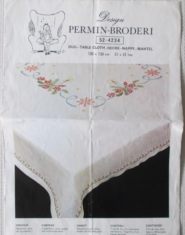 Borduurpatroon,Borduren,Kruissteek,Permin-Broderi, 52-4234, Verzenden, Zo goed als nieuw, Patroon