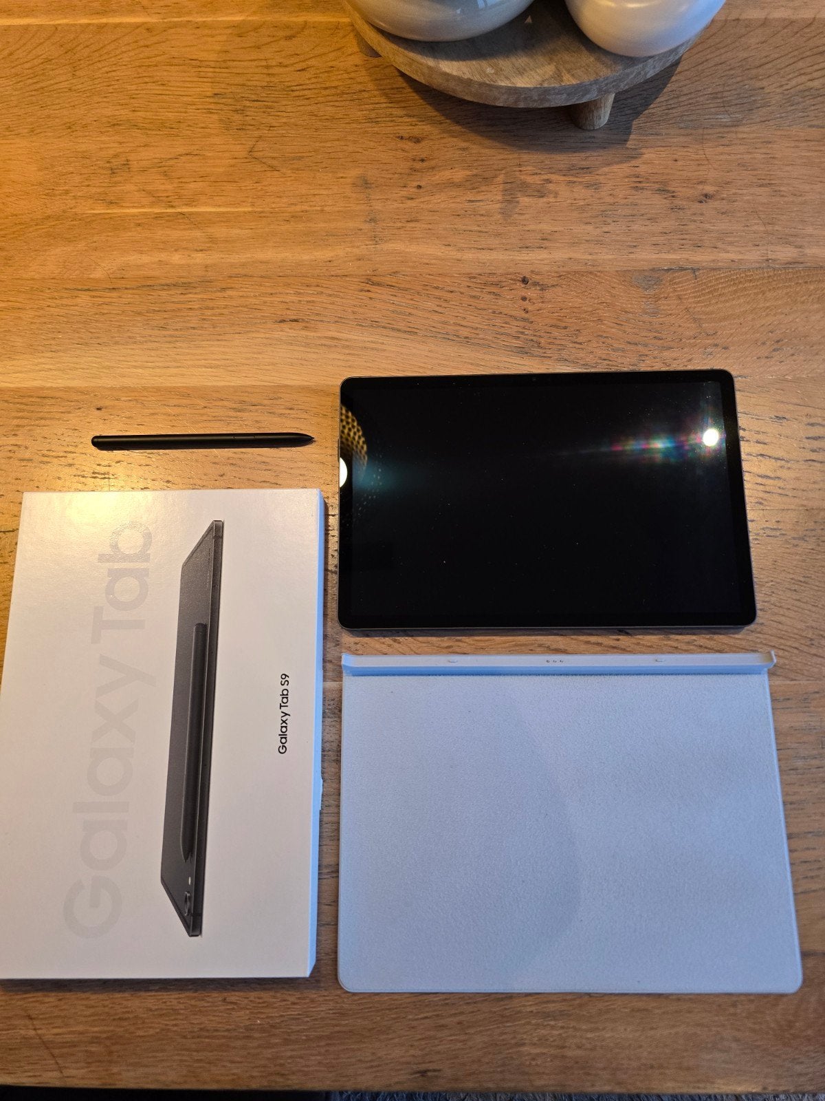 Samsung Galaxy Tab S9 128 GB krasvrij inclusief hoes, 11 inch, Ophalen of Verzenden, Zo goed als nieuw, Galaxy Tab S9