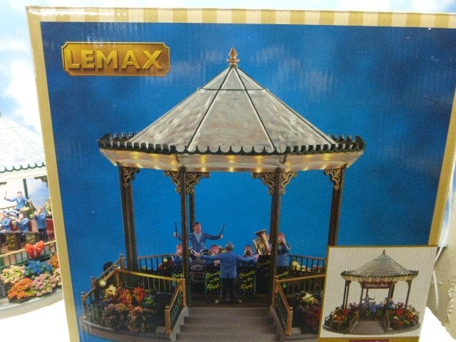 lemax Garden Green Bandstand kerstdorp kersthuisjes kerst, Ophalen of Verzenden, Zo goed als nieuw