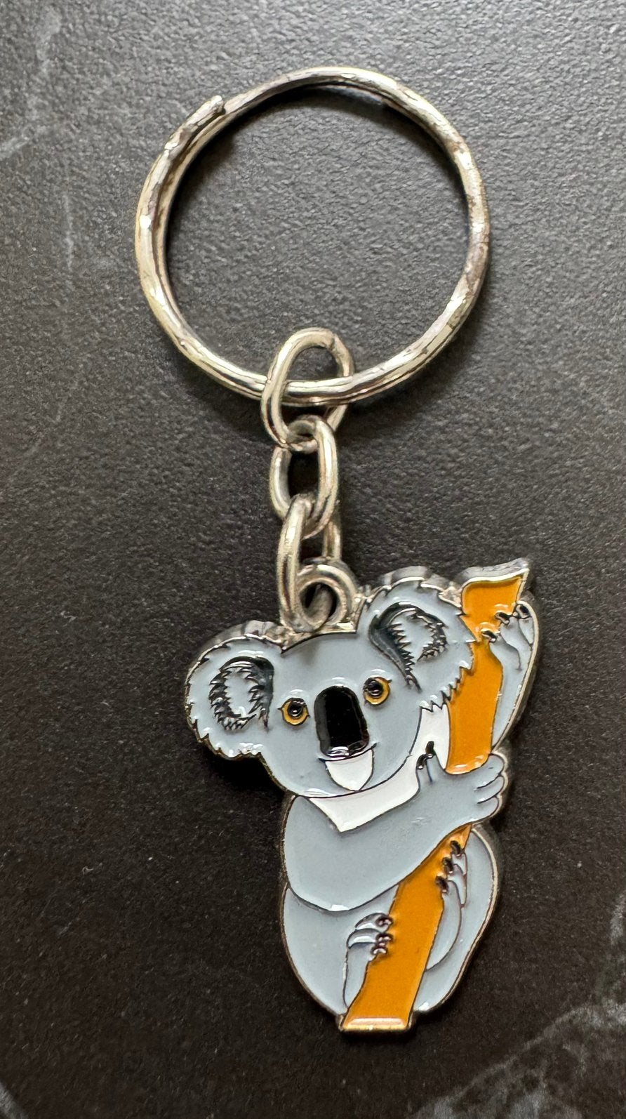 Sleutelhanger koala beer grijs metaal, Ophalen of Verzenden, Zo goed als nieuw, Dier of Natuur