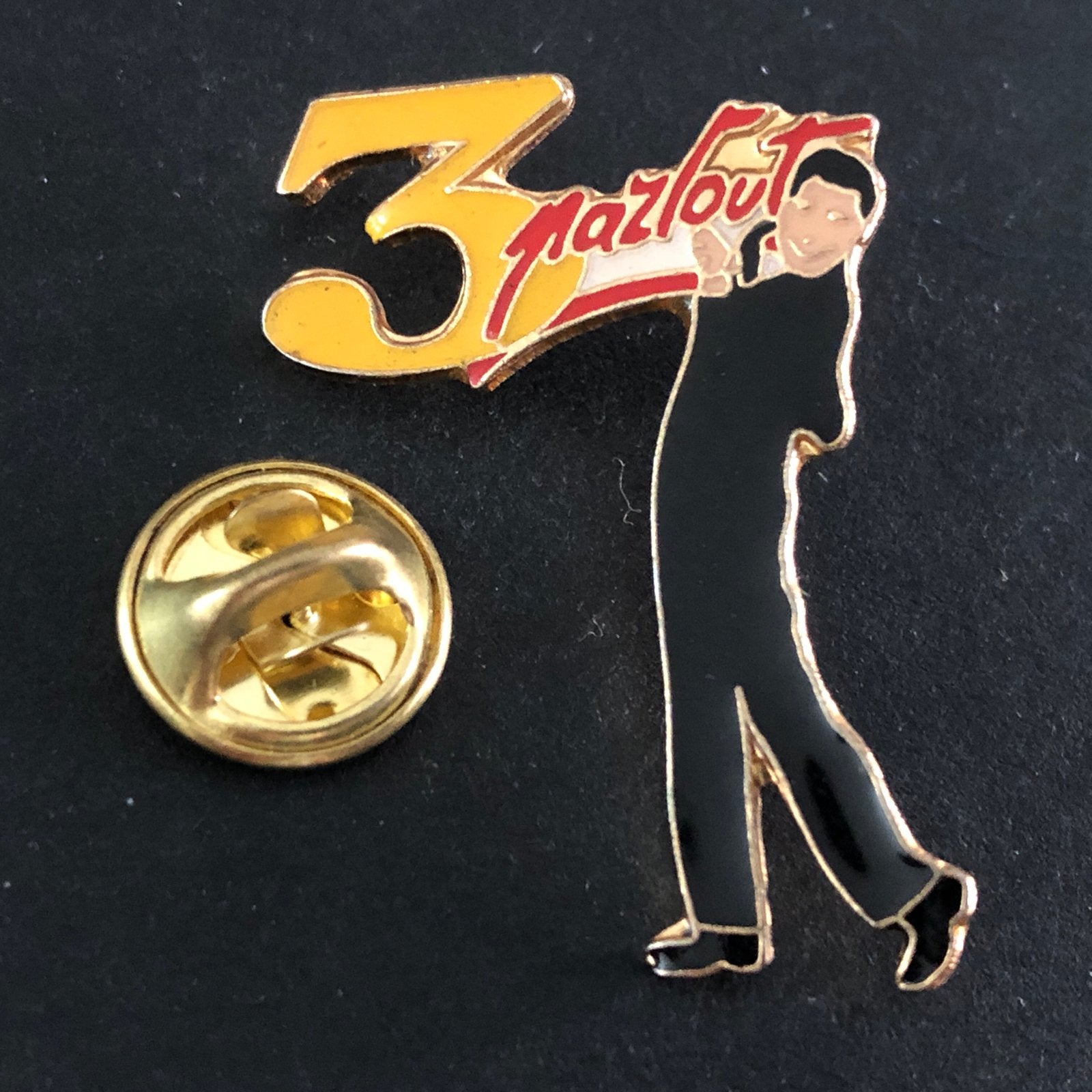 Vintage Mazloum Pin - 3 Jaar Jubileum Speldje, Ophalen of Verzenden, Zo goed als nieuw, Merk, Speldje of Pin