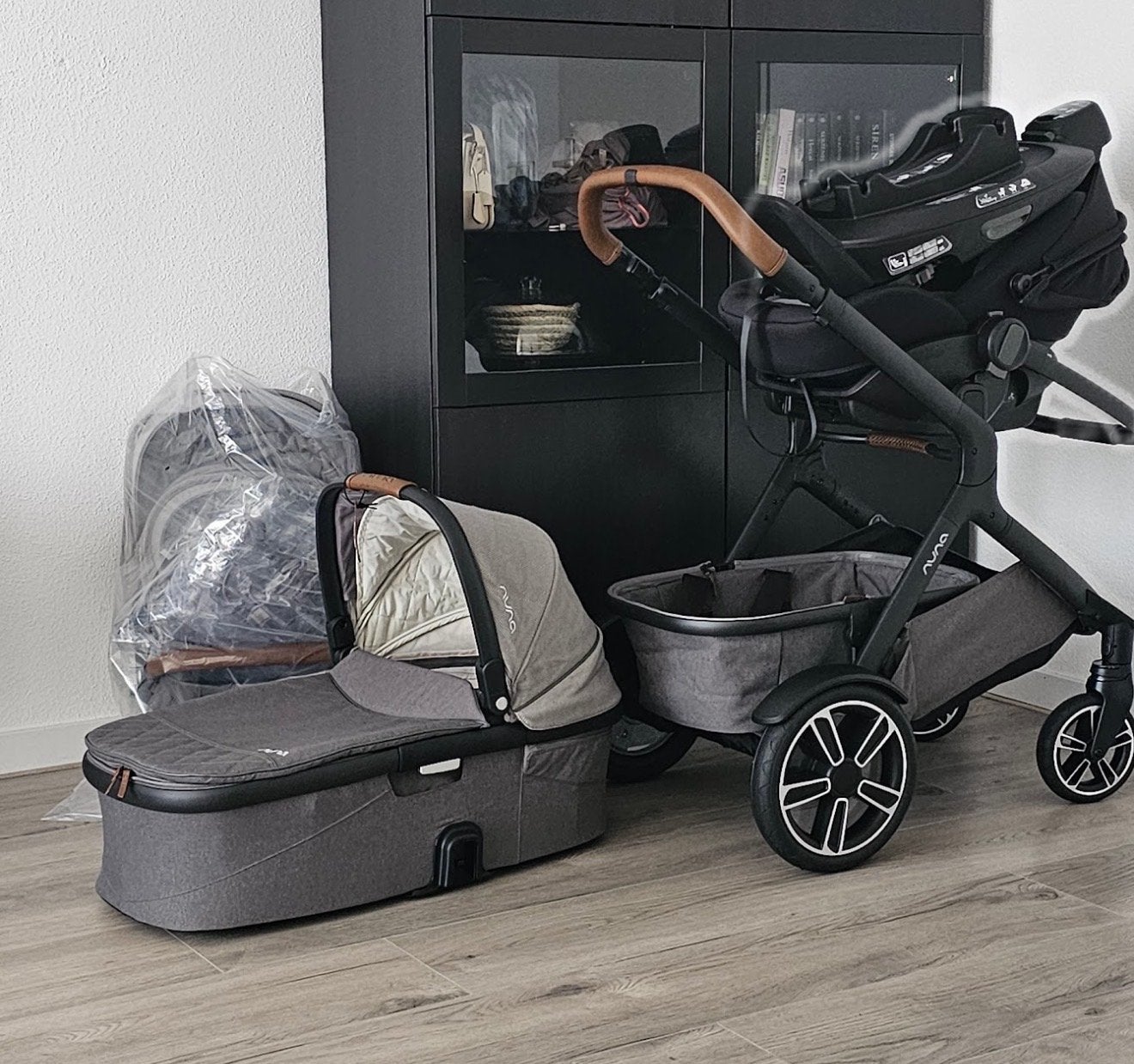 Nuna Demi Grow Combiwagen met reiswieg en autostoel, Zo goed als nieuw, Combiwagen, Met autostoeltje, Ophalen