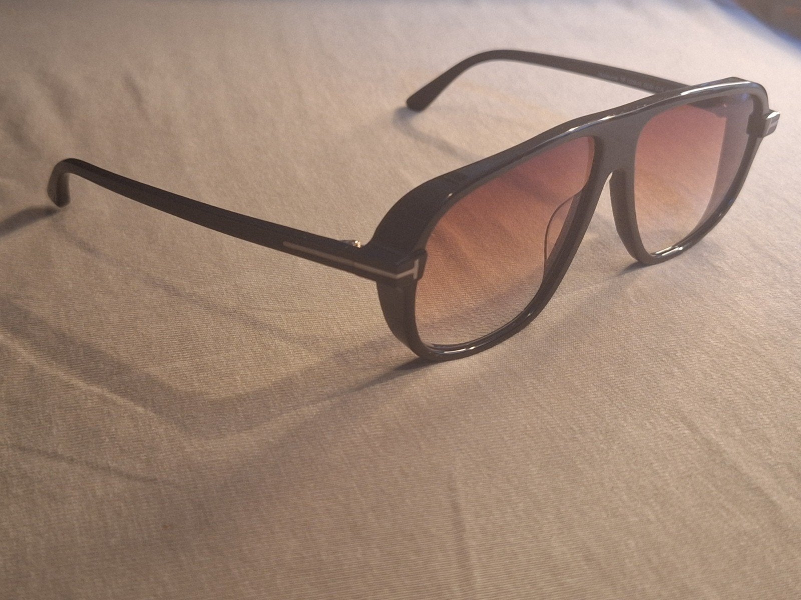 Grote Tom Ford bril (guillaume), Overige merken, Zonnebril, Bruin, Ophalen of Verzenden