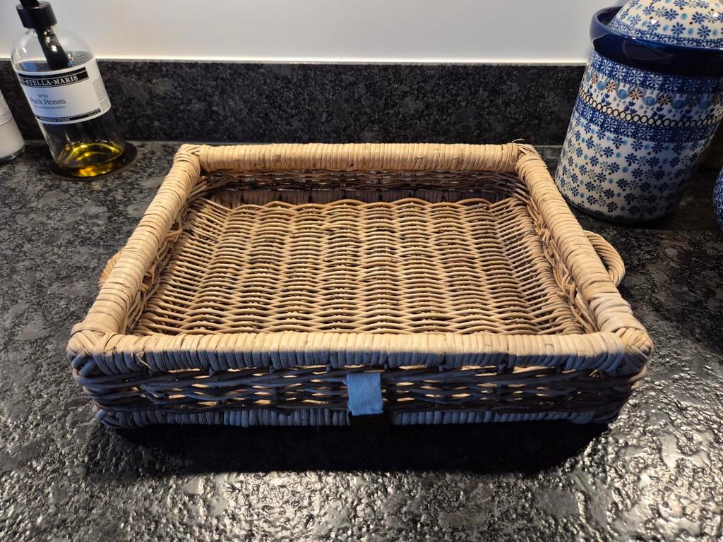 Riviera Maison Rustic Rattan dienblad, Ophalen of Verzenden, Zo goed als nieuw, Overige materialen