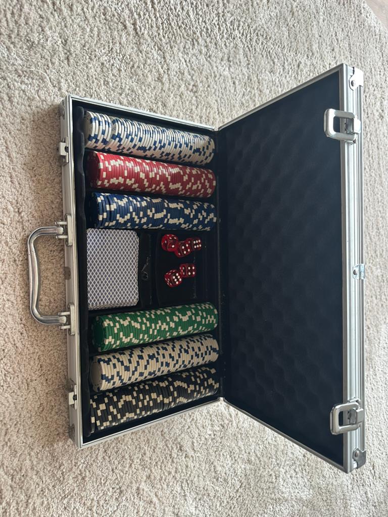 Pokerset, Hobby en Vrije tijd, Ophalen of Verzenden, Zo goed als nieuw