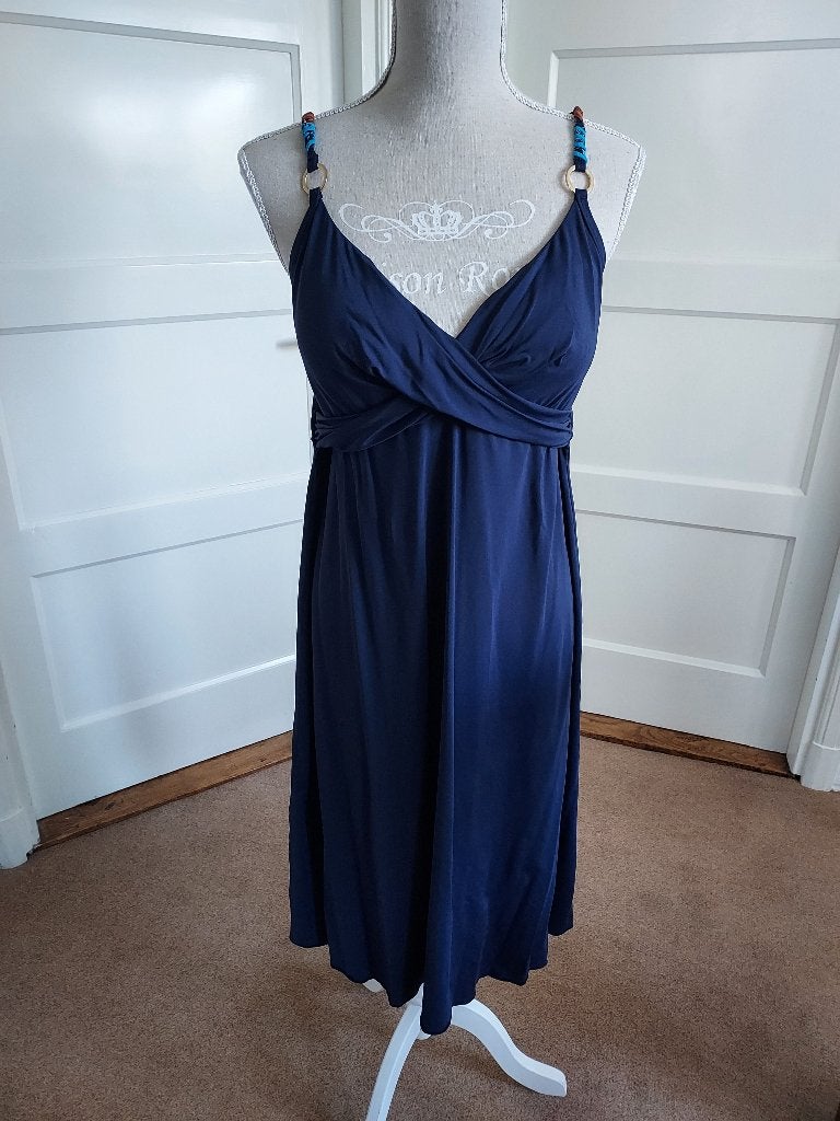 Prachtig blauw jurkje van SUNFLAIR    maat 44   cup C, Maat 42/44 (L), Zo goed als nieuw, Sunflair, Boven de knie