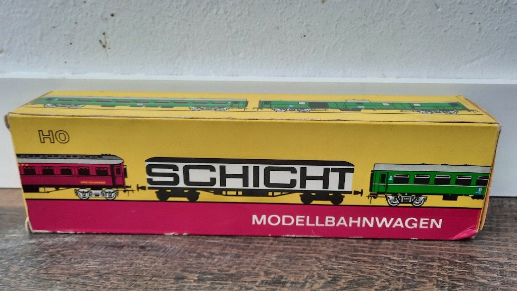 Schicht H0 5452522/426/17 DR Personenrijtuig met doos, Overige merken, Gebruikt, Gelijkstroom of Wisselstroom, Wagon